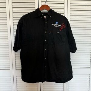 NASCAR Kevin Harvick GM Goodwrench Racing Shirt XL Black Button Up